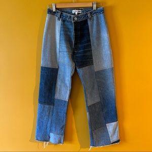 Re/done patchwork jeans size 27